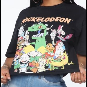 90'S Squad Goals Top - Black